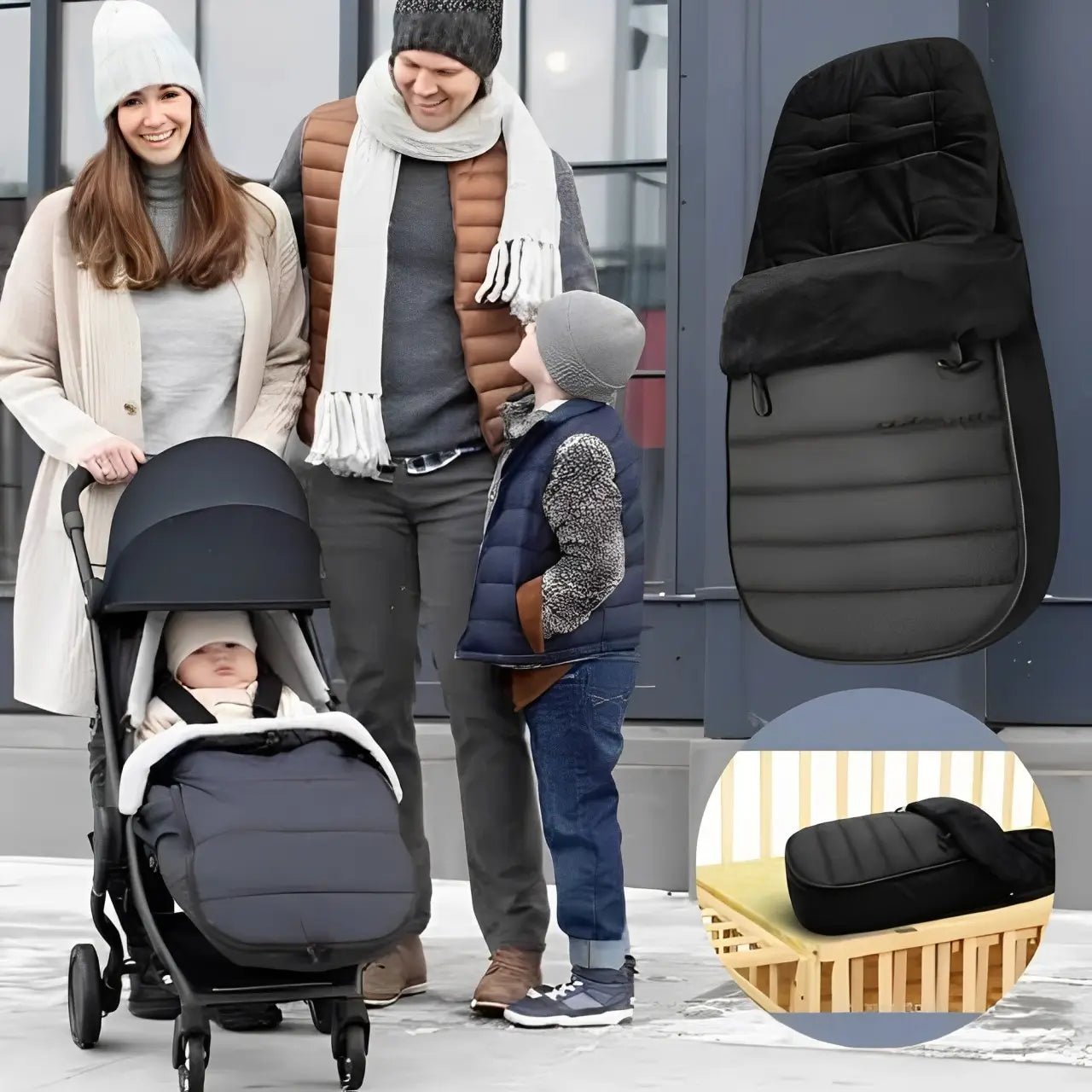 CHANCELIÈRE POUSSETTE | HEATNEST™ - Ô Royaume de bébé et maman | Le Partenaire d'Excellence en Puériculture pour la famille.