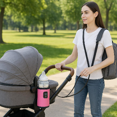 chauffe lait bébé avec thermostat réglable lait chauffe accrocher poussette