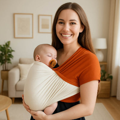 echarpe portage maman bébé heureux