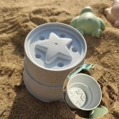 jouets de plage moule etoile bleu sable bebe