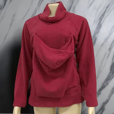 manteau de portage rouge
