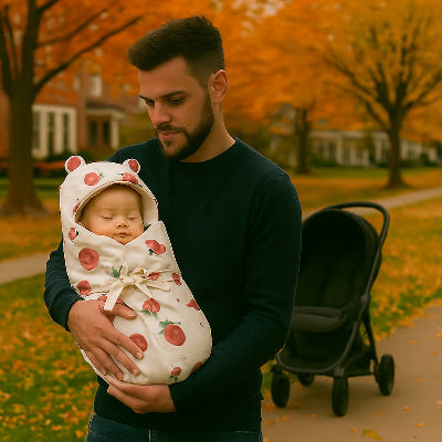 nid d ange bebe bras papa