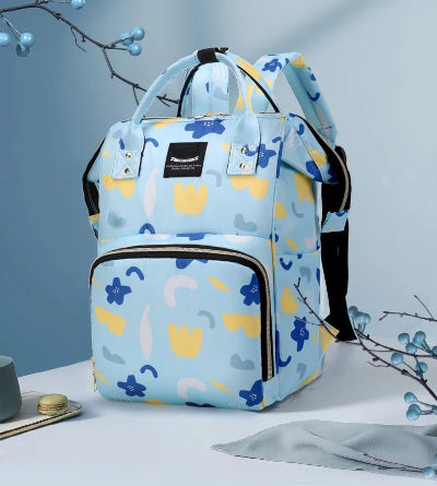 sac à dos à langer style fleur