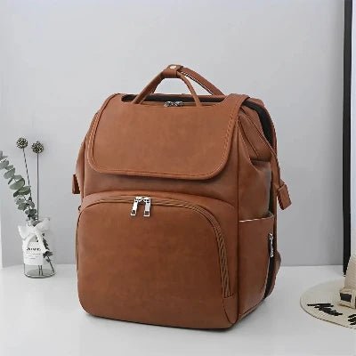 sac a langer a dos sur table en boutique