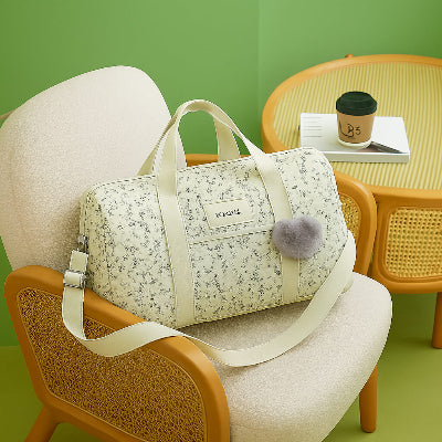 sac a langer fleur verte