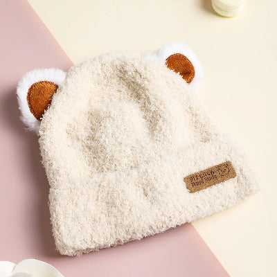 Bonnet bebe beige