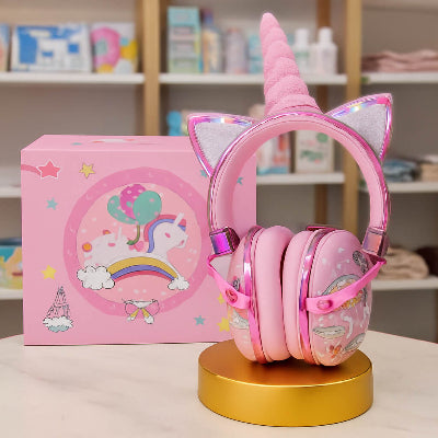 Casque anti bruit bebe licorne