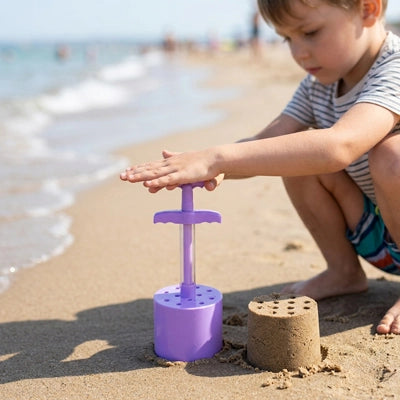 jeux plage chateau sable mauve jouet ergonomique enfants