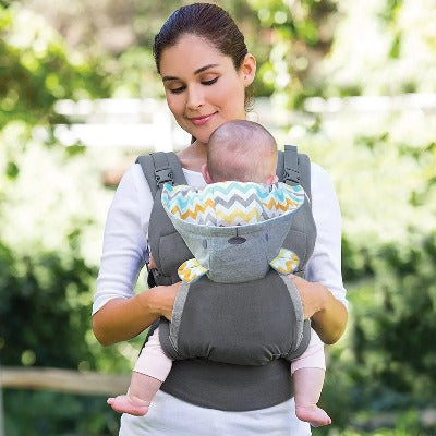 Porte bébé physiologique coloris gris