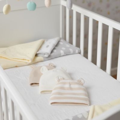 bonnet bebe bonnet ourson neutre pose berceau trio bonnets oreilles chambre bebe