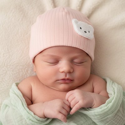 bonnet bebe naissance rose côtelé intérieur