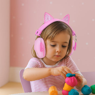 casque anti bruit bebe fillette 3 ans joue calme