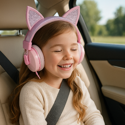 casque anti bruit bebe fillette en auto