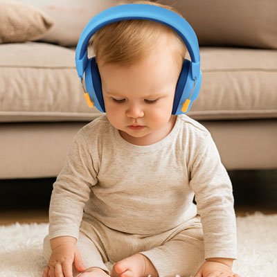Casque anti bruit pour bébé s amuse dans le calme