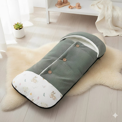 chanceliere pour poussette bebe confort hiver polaire universelle khaki