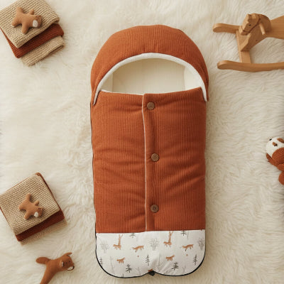 chanceliere pour poussette bebe confort hiver polaire universelle orange brique