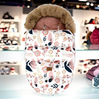 chanceliere pour poussette fleurs