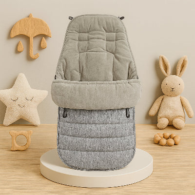 chanceliere poussette grise haut de gamme hiver