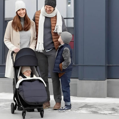 chanceliere poussette hiver bebe utilisation exterieure famille