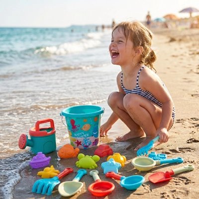 Jouet de plage jouet de plage enfant kit seau pelle moules bord mer