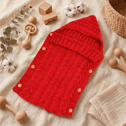 Nid d'ange mi saison | tricoté 0–6 mois – Printemps & Automne-poussette-transat