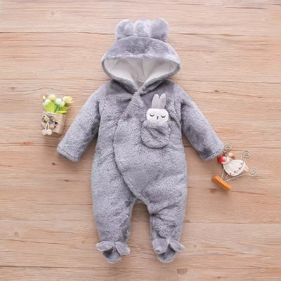 nid d ange bebe lapin gris