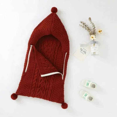 nid d ange bebe mi saison tricot rouge en avec bottillons et accessoires