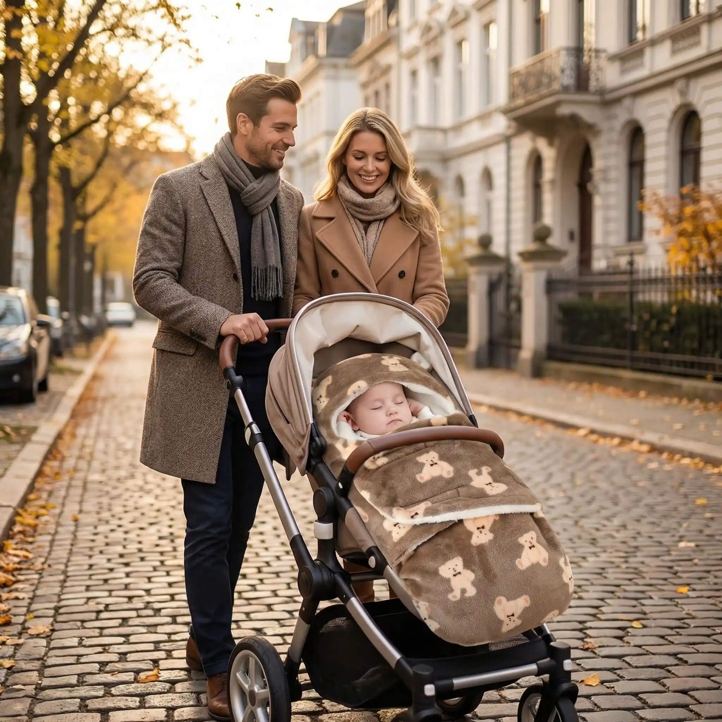 Nid d'ange bébé poussette | Ultra-Doux 0 à 12 mois