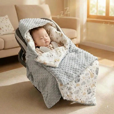 nid d’ange cosy mi saison bebe endormi siege auto couverture tissu ultra doux