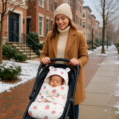 nid d ange maman bébé promenade quartier