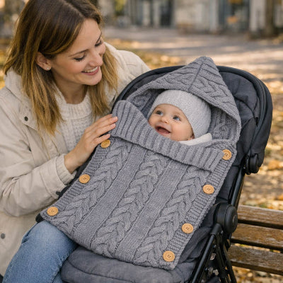 nid d ange mi saison bebe gris poussette
