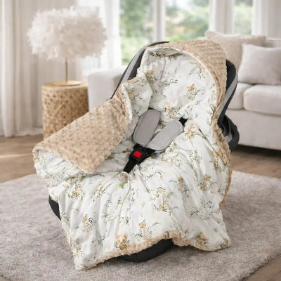 alt="nid d’ange mi saison bébé minky beige maison cosy