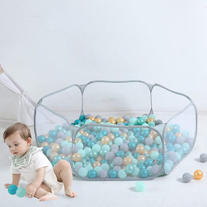 piscine a balle pour bebe bebe assis mesh pastel