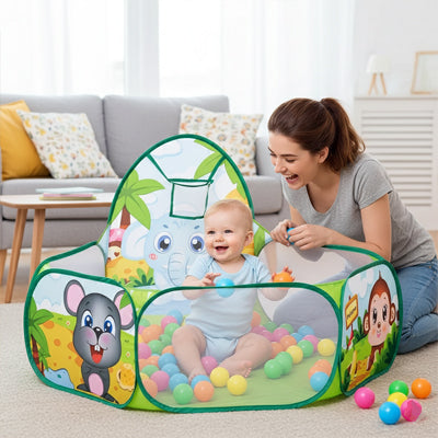 piscine a balles bebe jungle panier basket