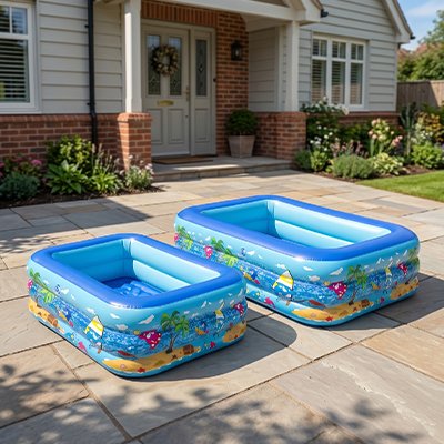 Piscine gonflable enfant piscine rectangulaire décor marins