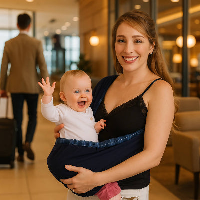 porte bebe echarpe maman bebe 6 mois fait bye bye