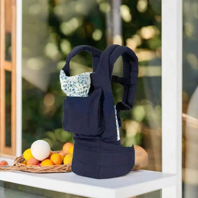 porte bebe physiologique bleu luxueux