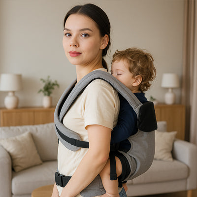 porte bébé physiologique portage dorsal confort parent bébé intérieur