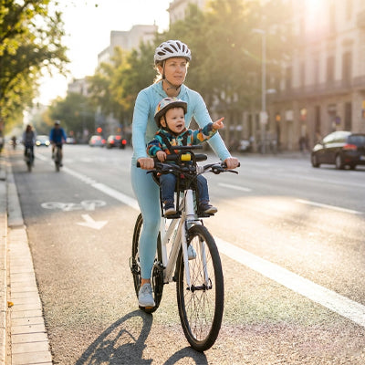 porte bebe velo adulte enfant balade urbaine soleil securite