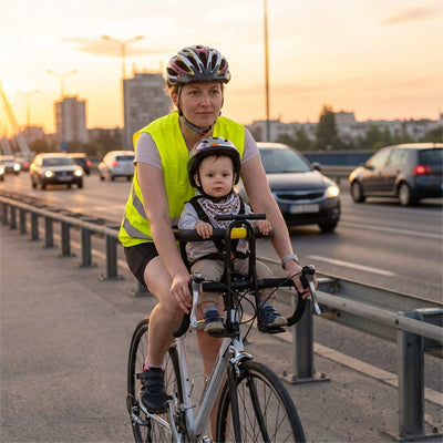 porte bebe velo adulte enfant velo urbain securite circulation  