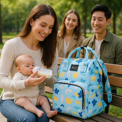sac a dos a langer bleu pale
