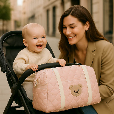 sac a langer nounours accrocher pogne poussette