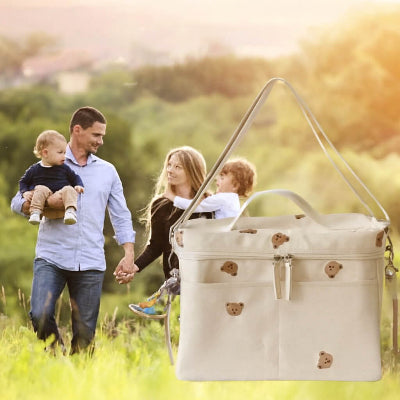 sac a langer nounours famille promenade