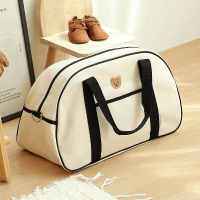 sac a langer nounours noir blanc