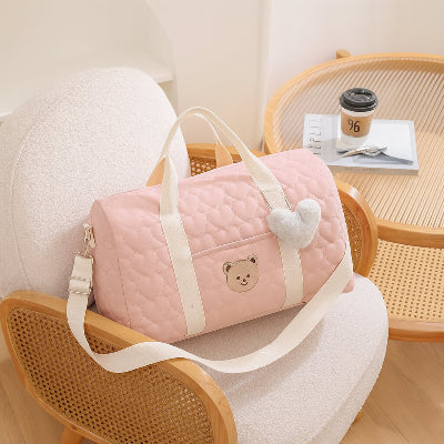 sac a langer nounours rose