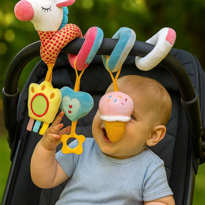 Spirale d'activité bébé | Éveil Coloré poussette-transat-cosy