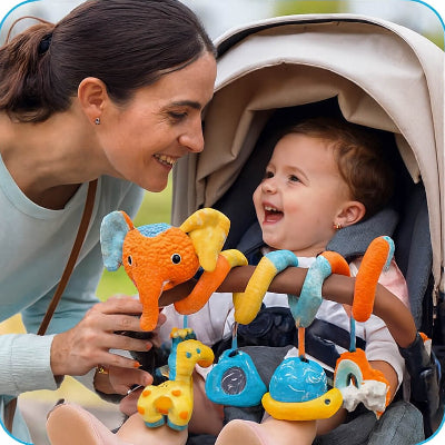 spirale d activite bebe en promenade-avec maman