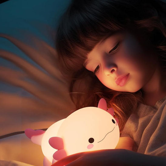 veilleuse bébé axolotl lumière nuit