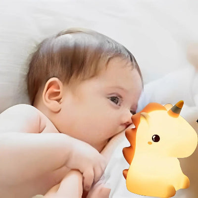 veilleuse bebe licorne allaitement nuit lumiere apaisante magique