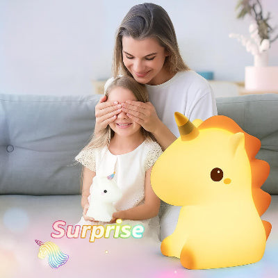 veilleuse bebe licorn cadeau enfant sourire